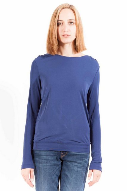 Gant T-Shirt Langärmliges Damen T-Shirt in Blau mit Rundhals günstig online kaufen