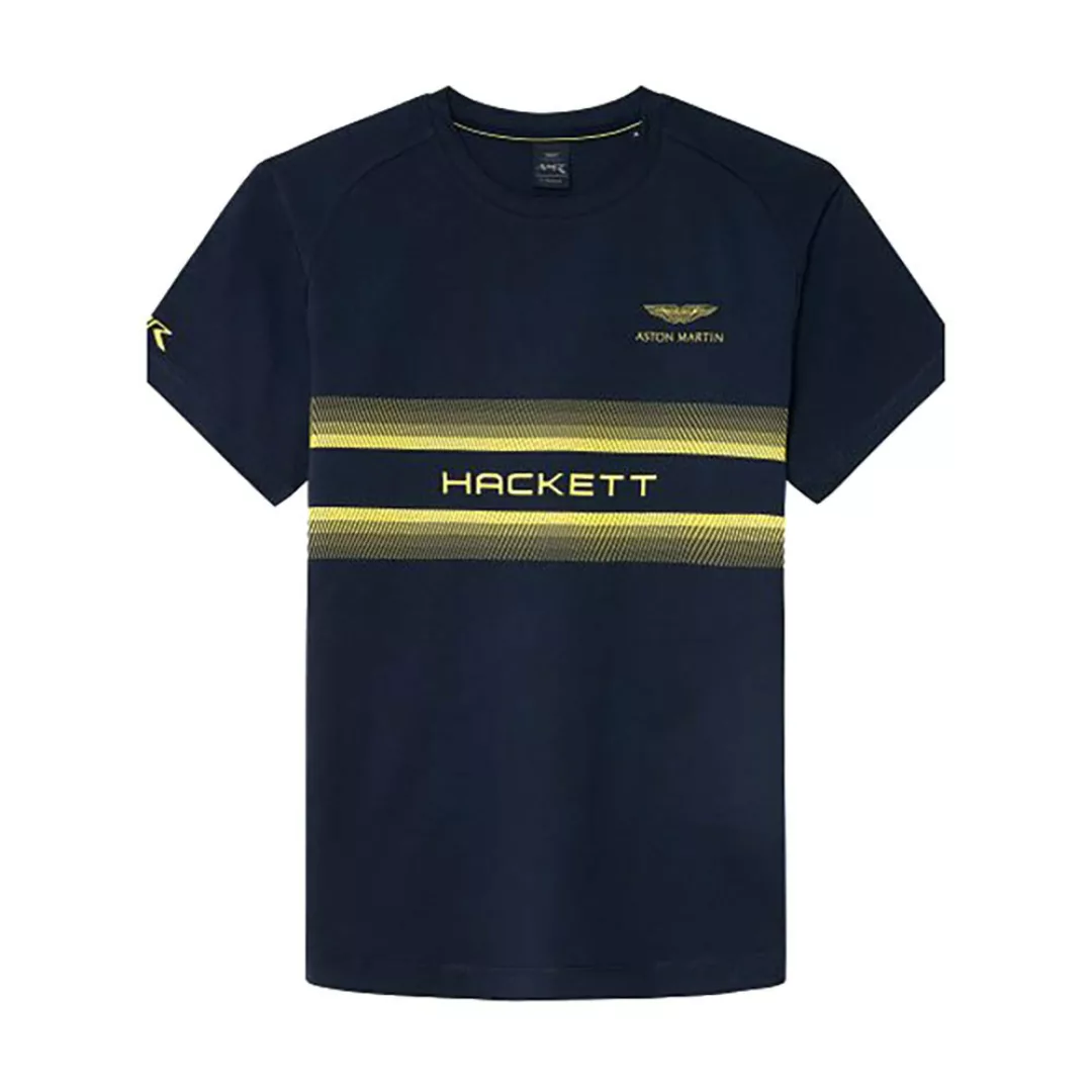 Hackett Aston Martin Print Kurzärmeliges T-shirt S Navy günstig online kaufen