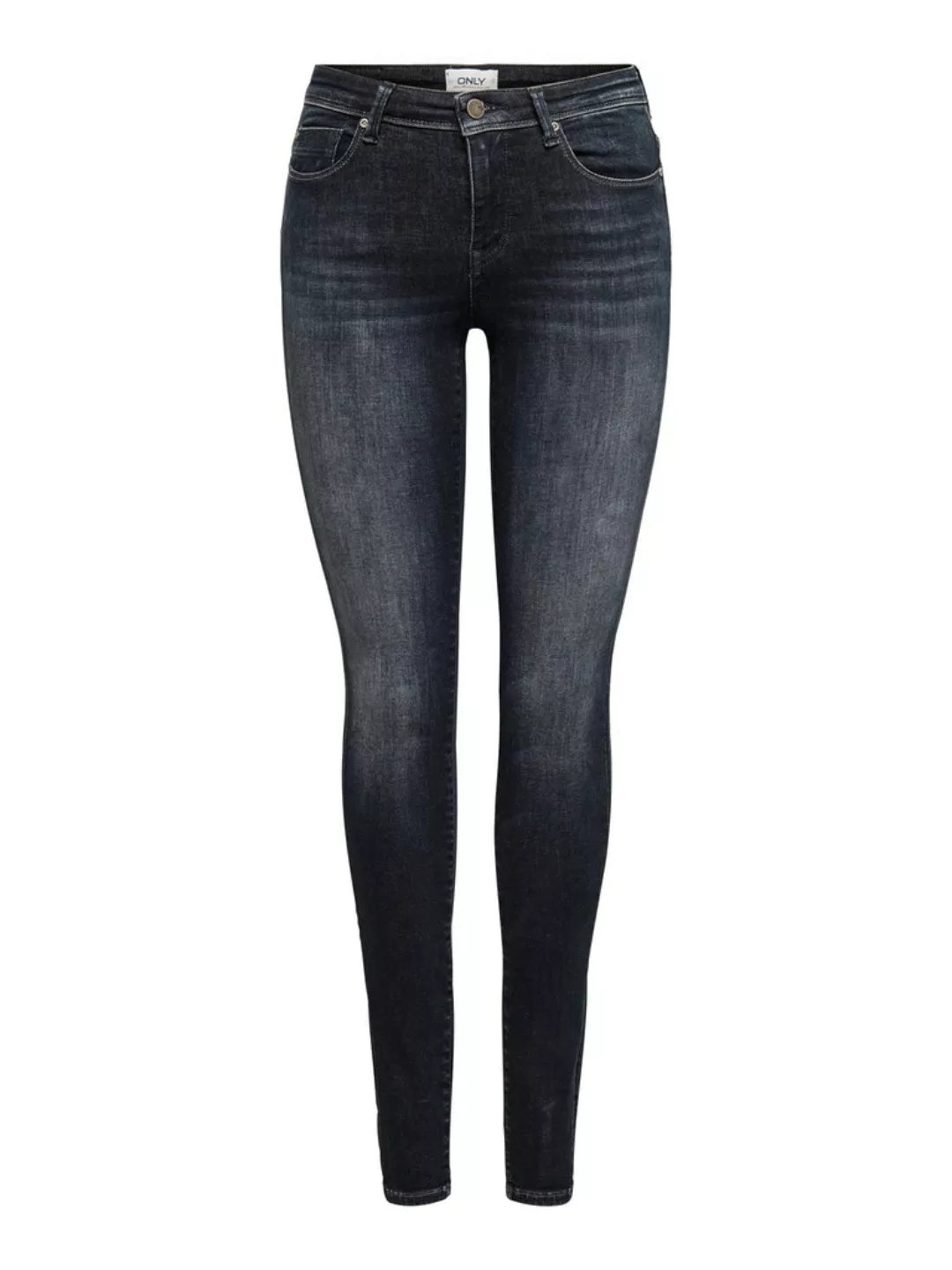 Only Damen Jeans ONLSHAPE REG SKINNY REA095 - Skinny Fit - Schwarz- Black D günstig online kaufen