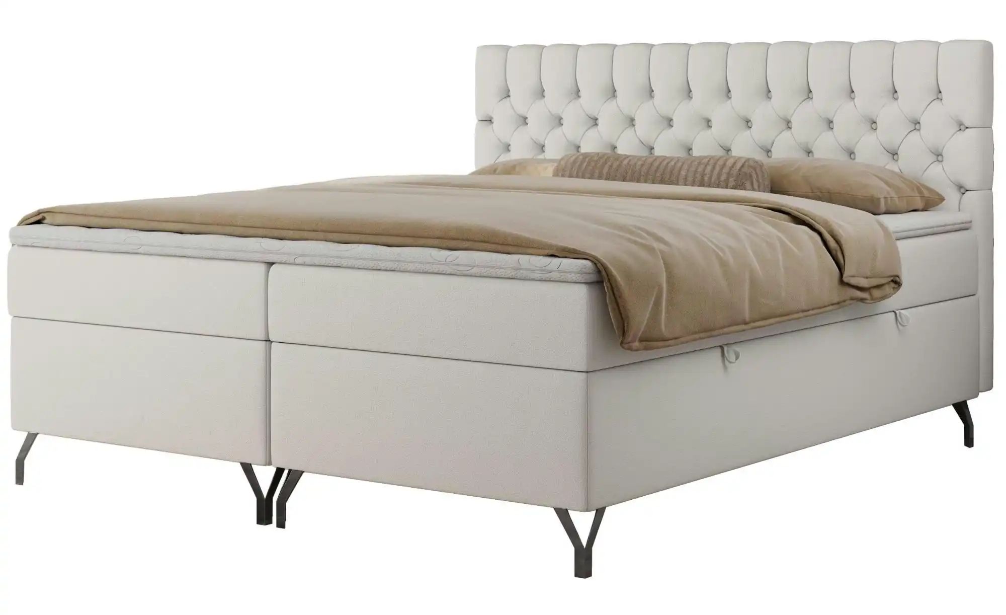 Boxbett mit Bettkasten Grimaldi ¦ weiß ¦ Maße (cm): B: 124 H: 115 Betten > günstig online kaufen