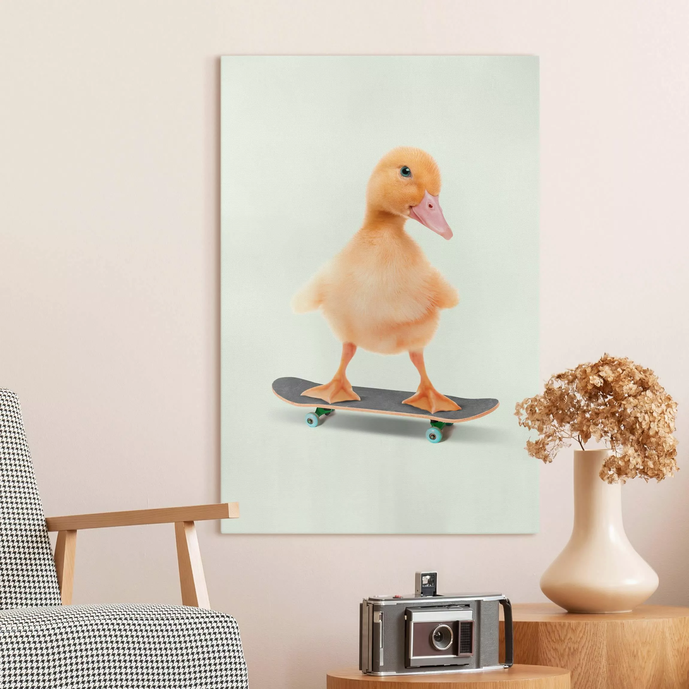 Leinwandbild Skate Ente günstig online kaufen