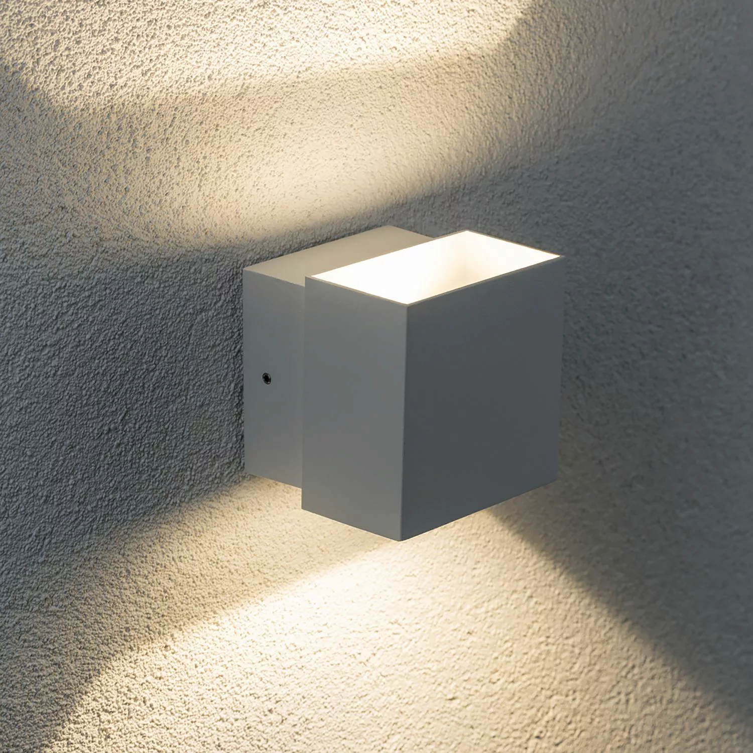 Paulmann Cybo LED-Außenwandleuchte, 2.700 K, 10x10 cm, weiß günstig online kaufen