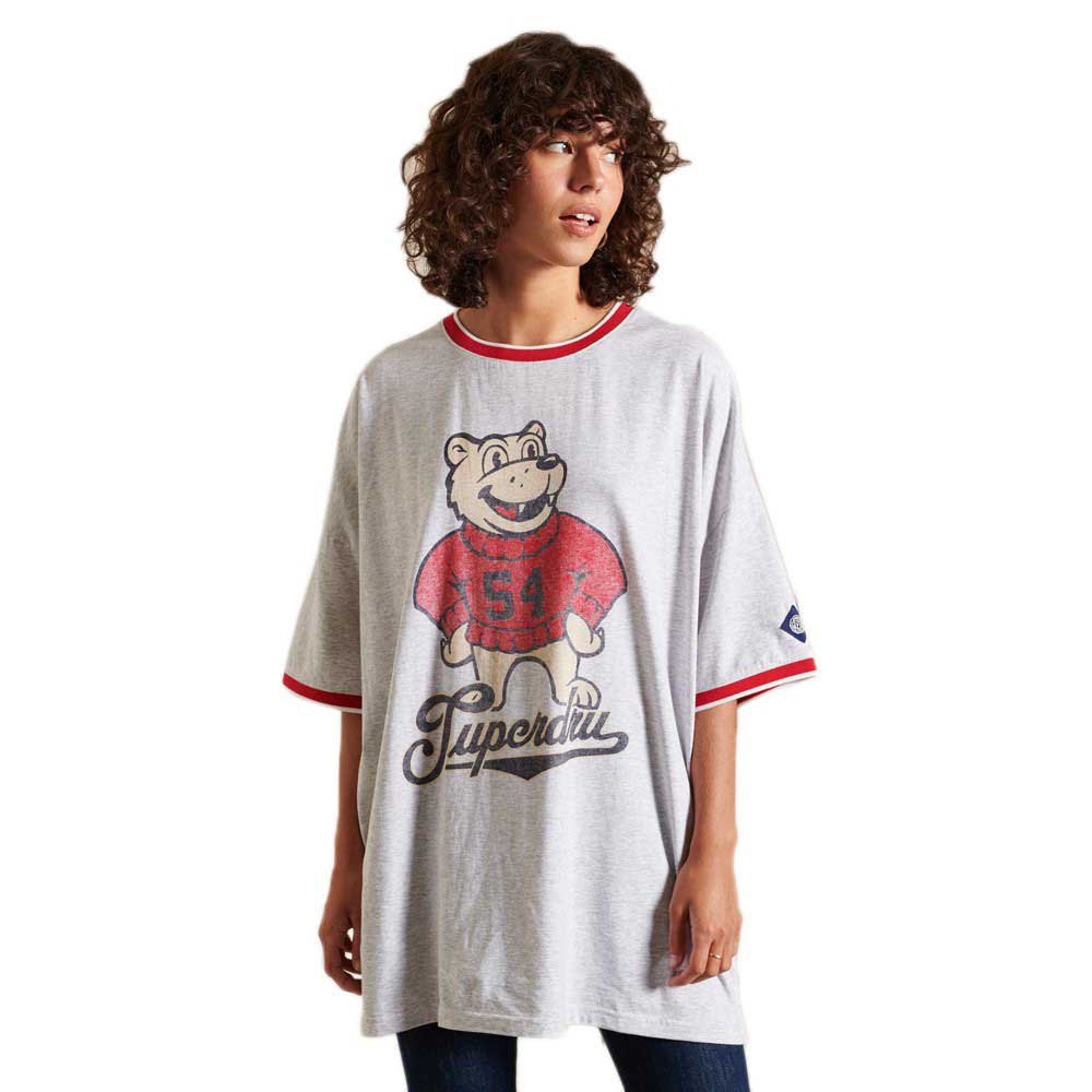 Superdry Collegiate Oversized Kurzarm T-shirt M Glacier Grey Marl günstig online kaufen