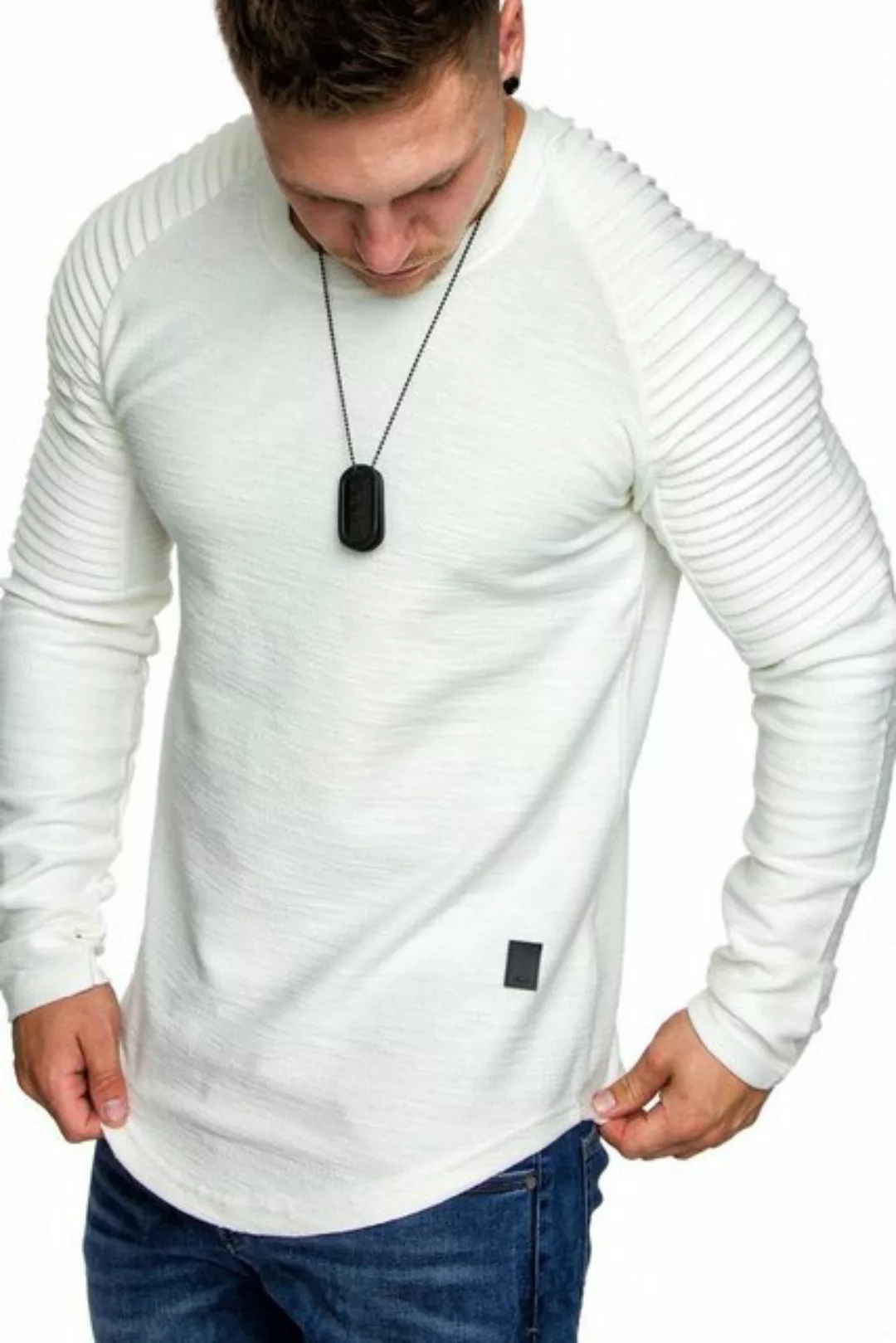 Amaci&Sons Sweatshirt Gresham Sweatshirt Herren Basic Kontrast Sweatjacke P günstig online kaufen