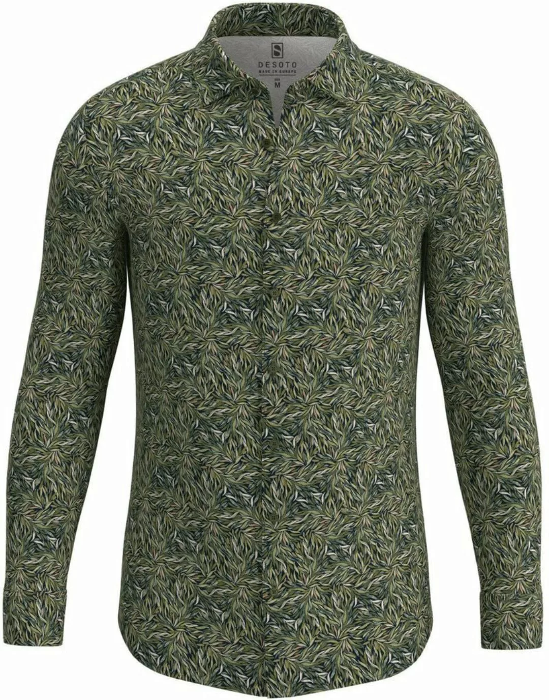 DESOTO Hemd Kent Blätter Grün - Größe M günstig online kaufen