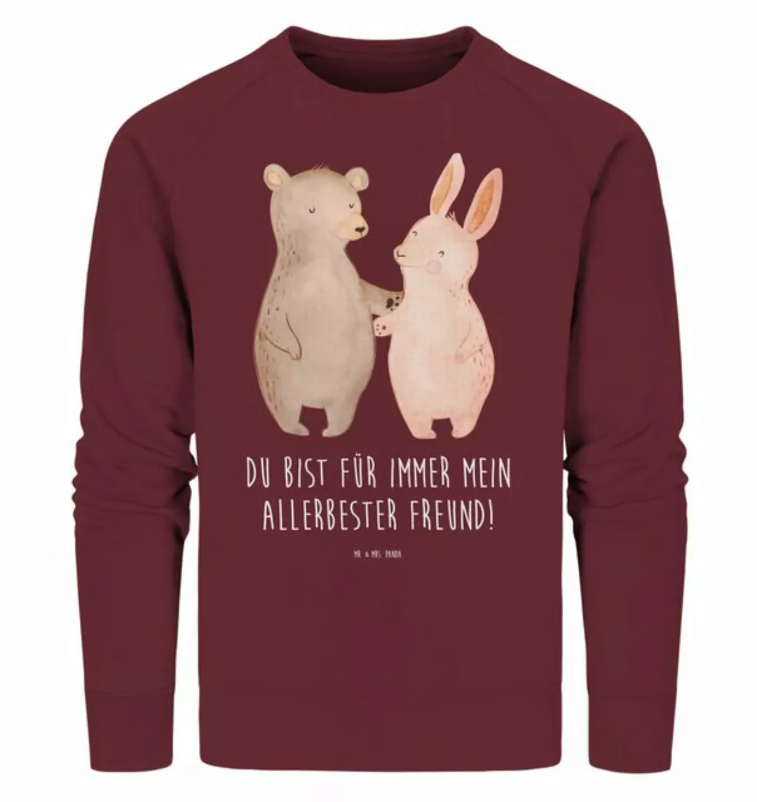 Mr. & Mrs. Panda Longpullover Größe XXL Bär und Hase Umarmen - Burgundy - G günstig online kaufen