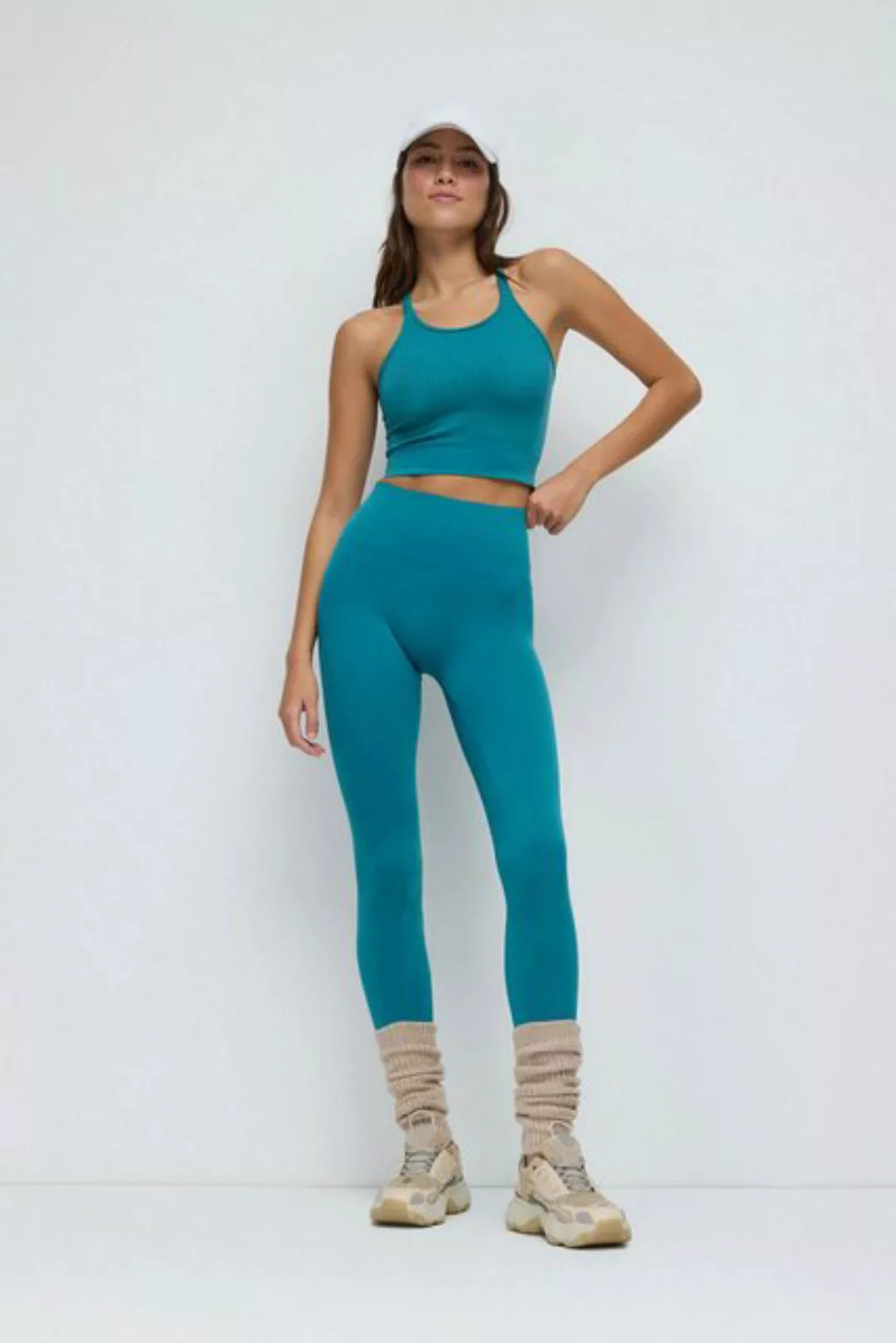 No Matter What Leggings Blaue High-Waist Nahtlose Sportleggings günstig online kaufen