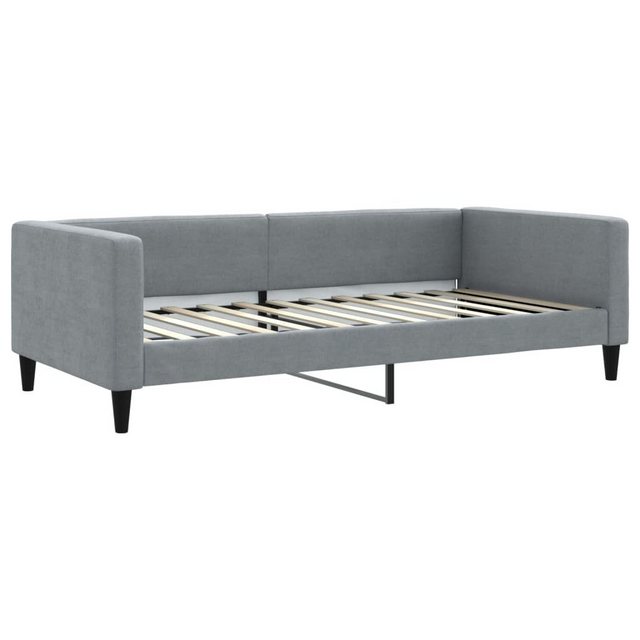 vidaXL Gästebett Tagesbett Hellgrau 100x200 cm Stoff Gästebett Gästecouch G günstig online kaufen