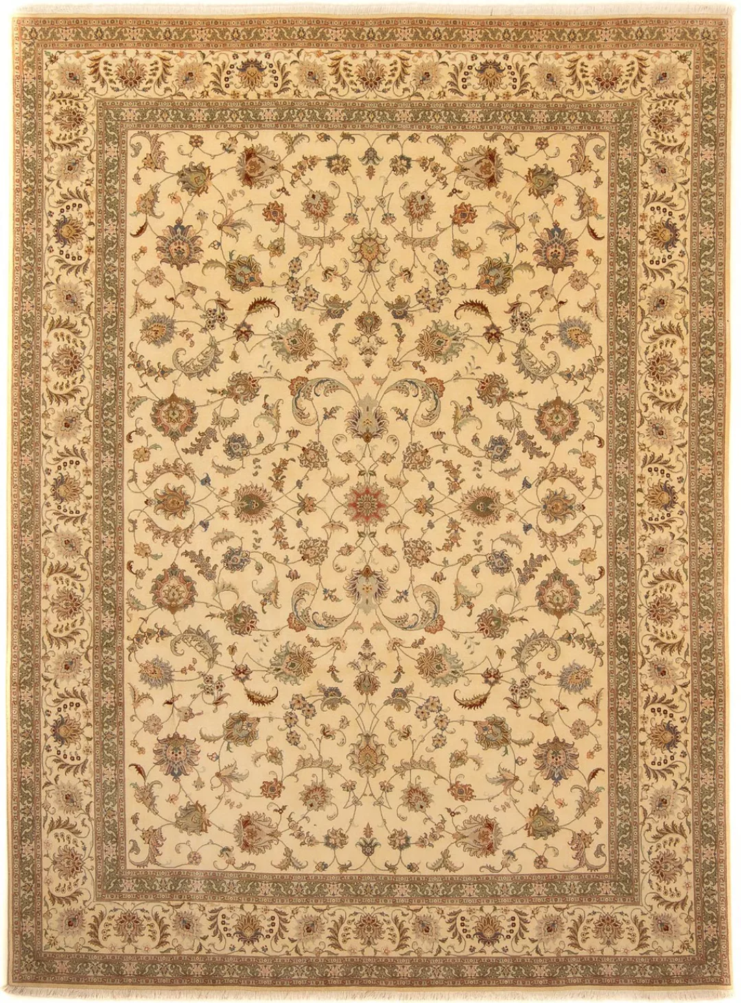 morgenland Orientteppich »Perser - Täbriz - Royal - 342 x 250 cm - beige«, günstig online kaufen