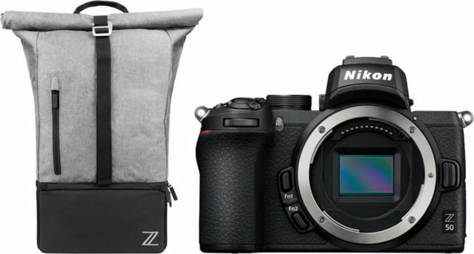 Nikon Z50 DX 16-50 mm 1:3.5-6.3 VR + Rucksack Systemkamera (DX 16-50mm 1:3. günstig online kaufen