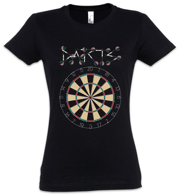 Urban Backwoods Print-Shirt Darts Target & Arrows Sport Logo Damen T-Shirt günstig online kaufen