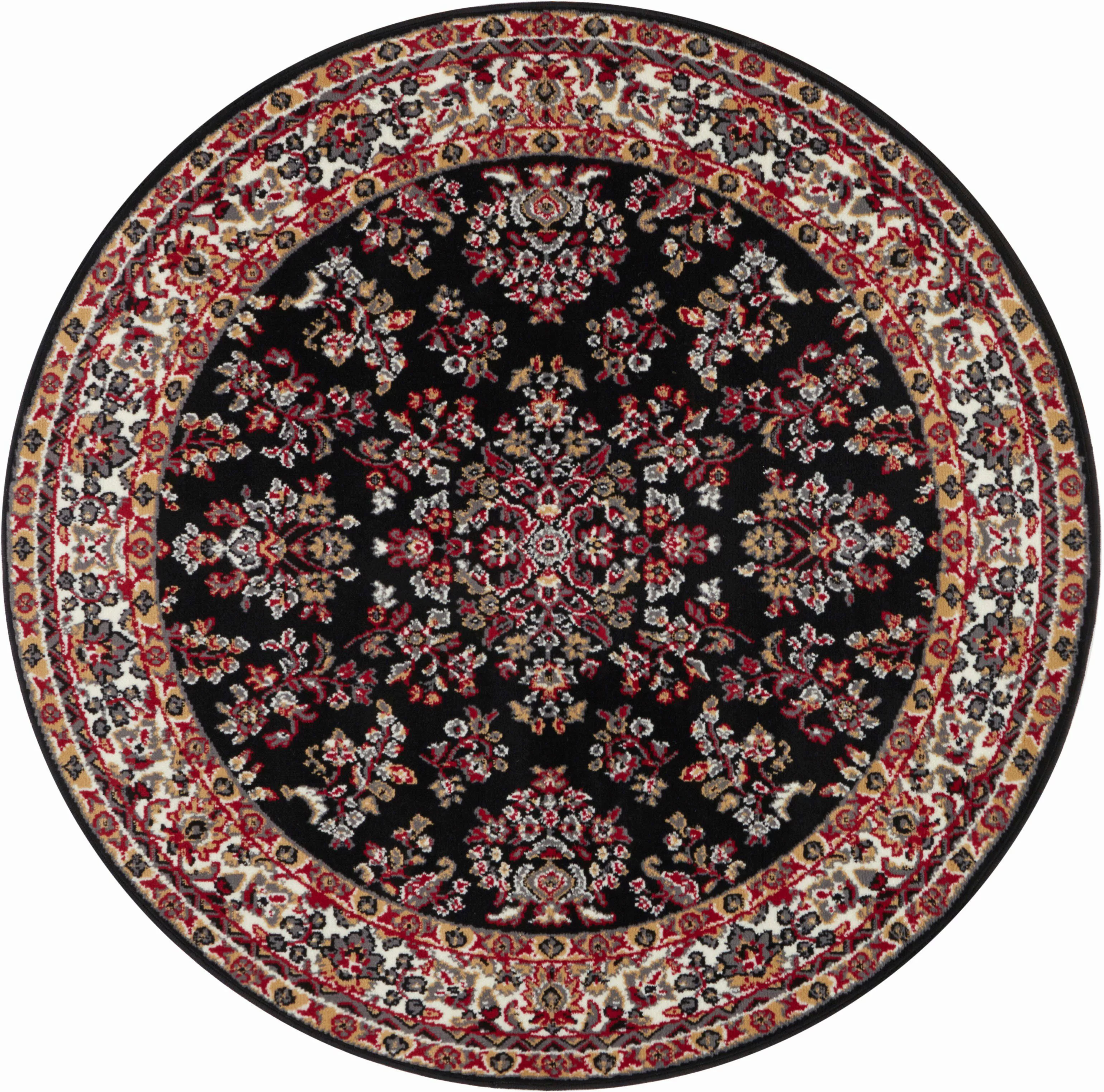 HANSE Home Teppich »Halton«, rund, 8 mm Höhe, Kurzflor, Orient Optik, mit B günstig online kaufen