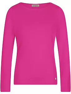 Shirt U-Boot-Ausschnitt Uta Raasch pink günstig online kaufen