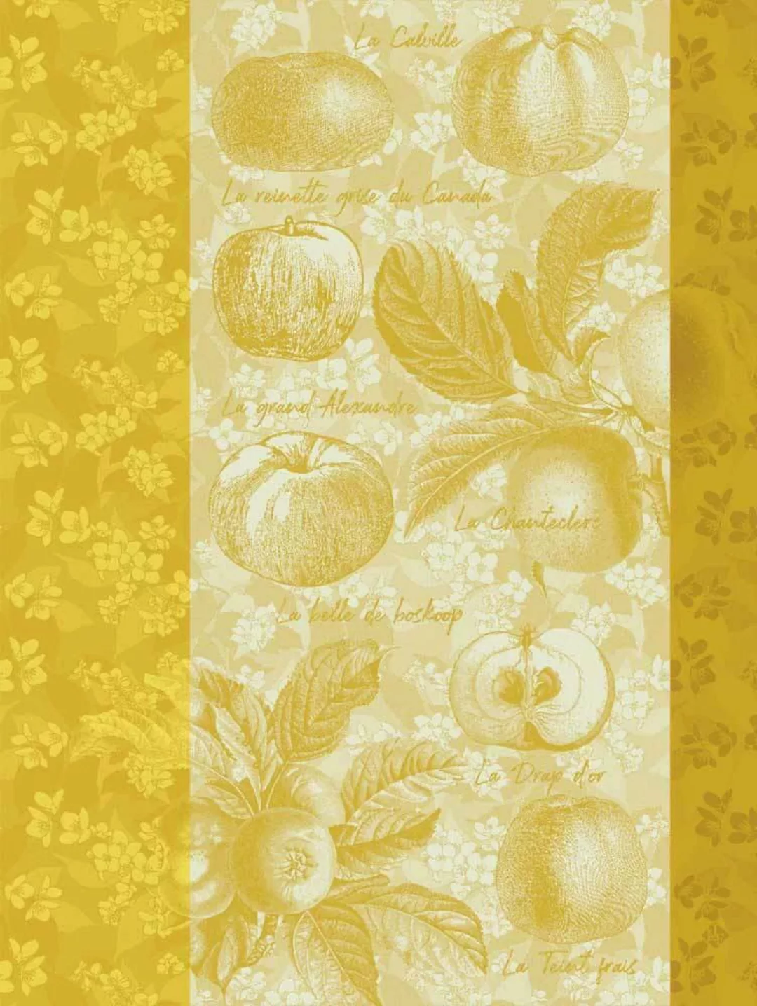 Le Jacquard Français Geschirrtuch Pommes à croquer Golden Gelb 60x80 Baumwo günstig online kaufen