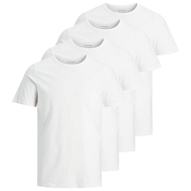 Jack & Jones T-Shirt Herren T-Shirt, 4er Pack - JACBASIC CREW NECK TEE, (Pa günstig online kaufen