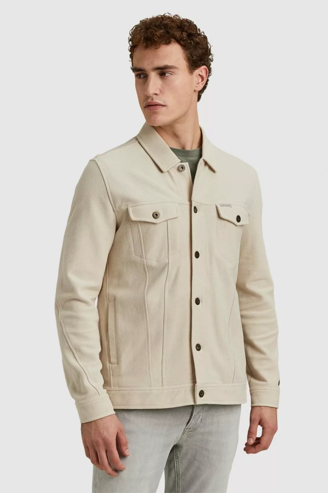 Cast Iron Overshirt Twill Beige - Größe L günstig online kaufen