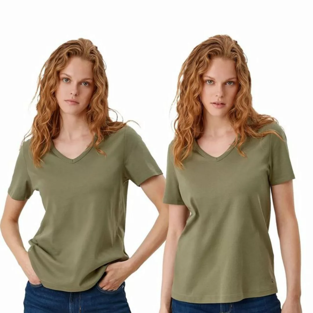 s.Oliver T-Shirt Basic T-Shirt softer Single-Jersey Qualität, 2er Pack günstig online kaufen