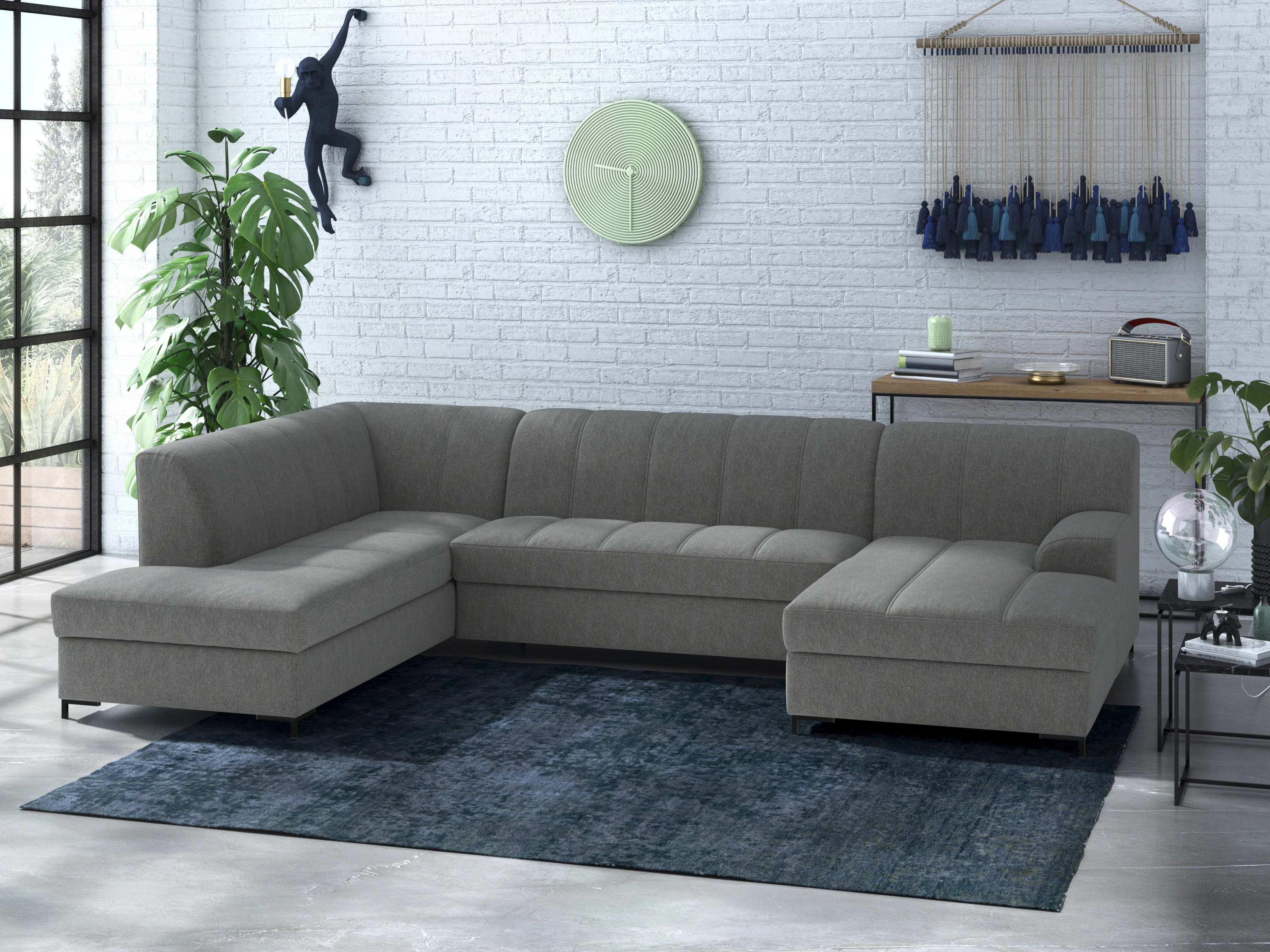 INOSIGN Wohnlandschaft "Balme, moderne Formensprache, zeitloses Design, U-F günstig online kaufen