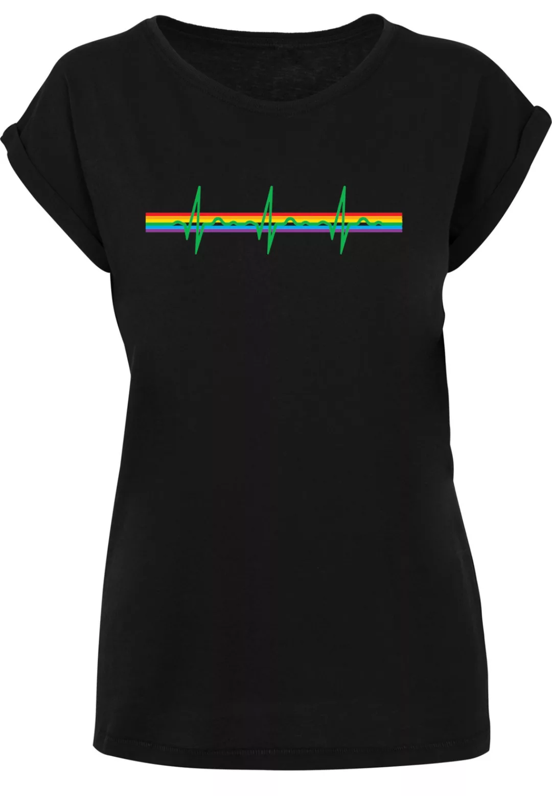 F4NT4STIC T-Shirt "Pink Floyd Prism Heartbeat Rainbow Regenbogen", Damen,Pr günstig online kaufen