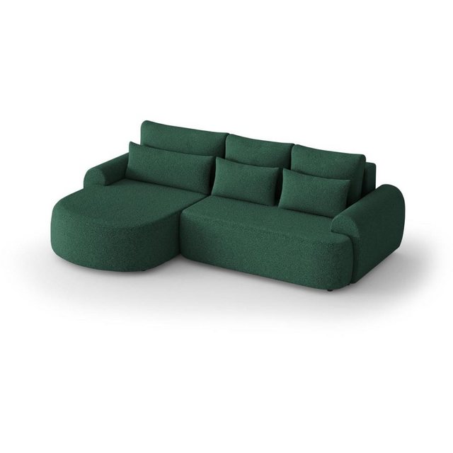 Beautysofa Ecksofa Olivio, mit Wellenunterfederung, Ecke gepolstert beige günstig online kaufen