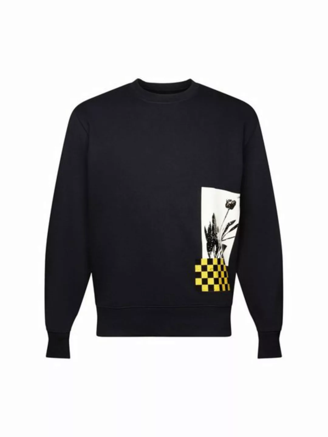 Esprit Sweatshirt Rundhals-Sweatshirt mit Print, 100 % Baumwolle (1-tlg) günstig online kaufen