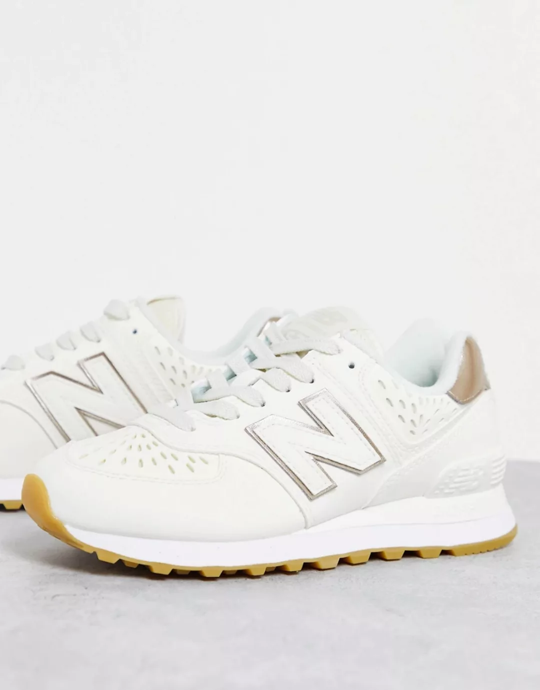 New Balance – 574 – Weiße Sneaker-Schwarz günstig online kaufen