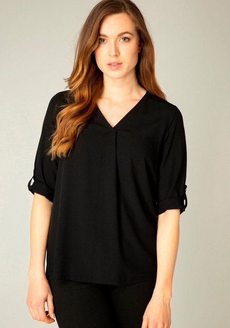 Base Level Shirtbluse mit V-Ausschnitt günstig online kaufen