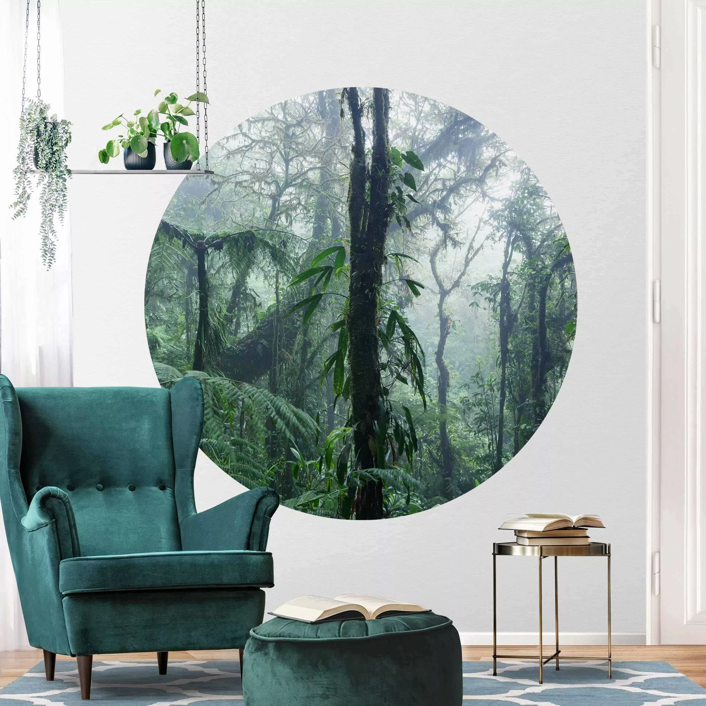 Runde Tapete selbstklebend Monteverde Nebelwald günstig online kaufen