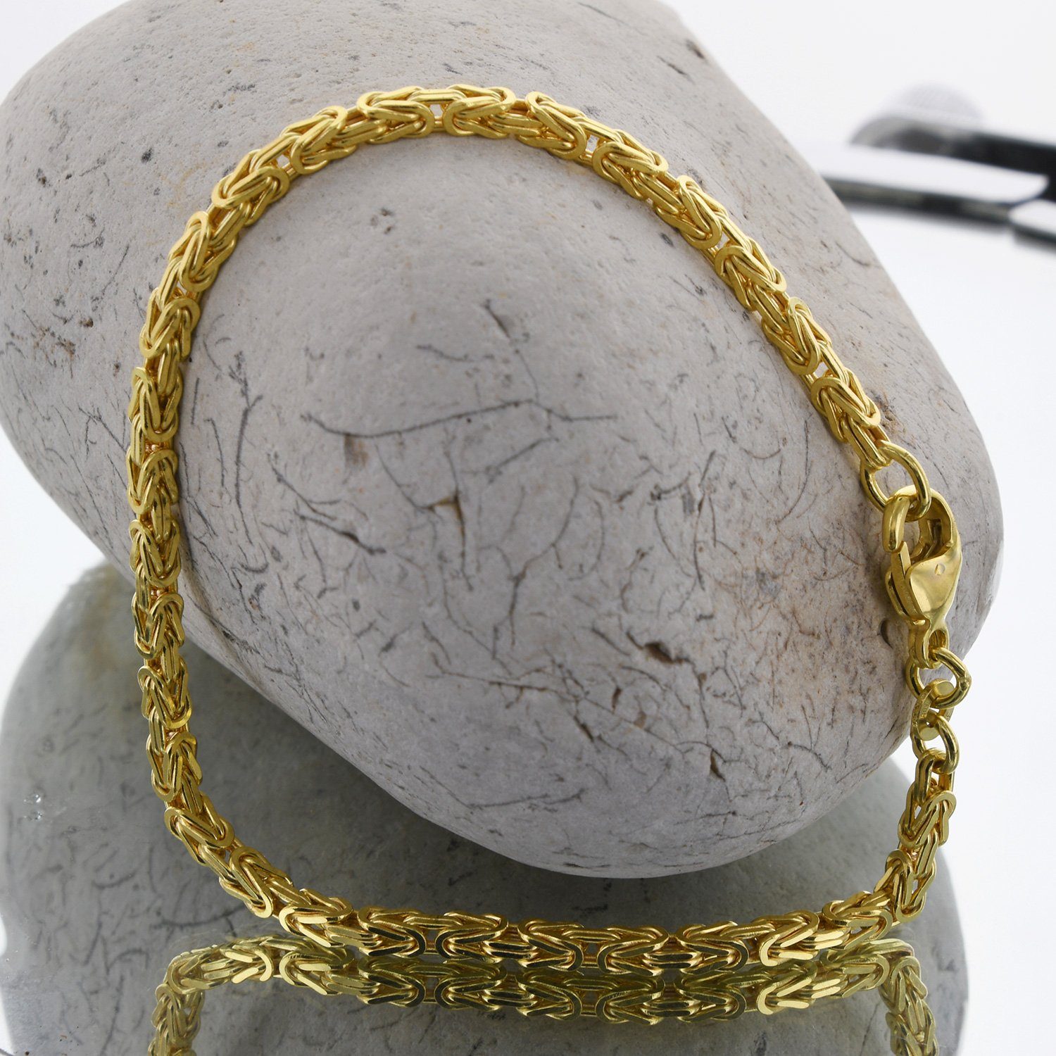 HOPLO Goldarmband Goldkette Königskette Länge 18,7cm günstig online kaufen