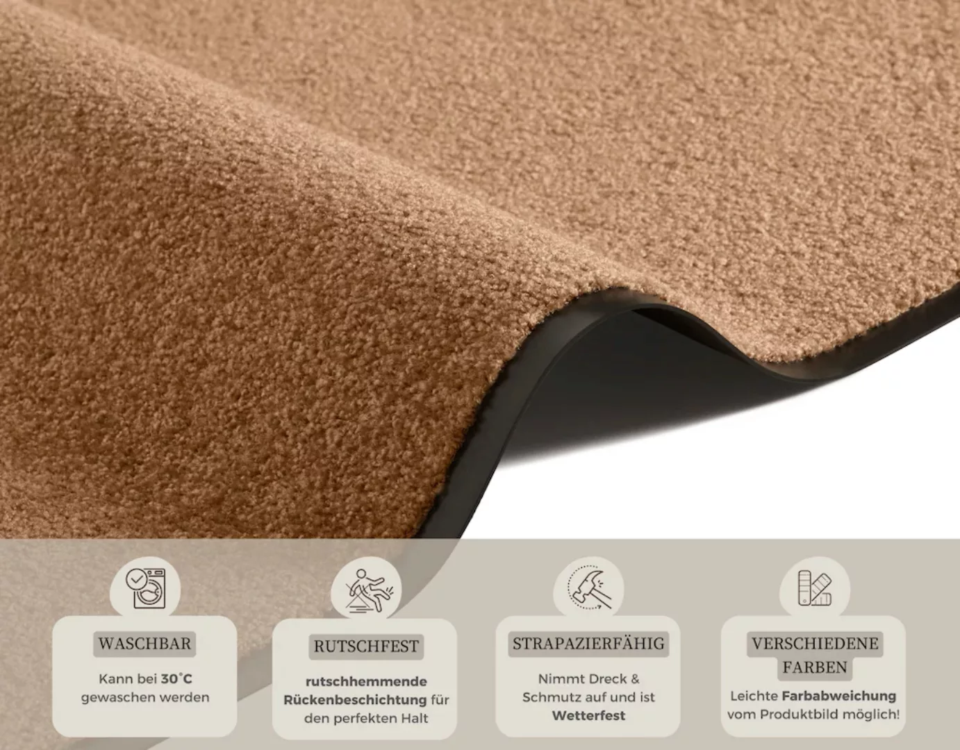 HANSE Home Fußmatte »Wash & Clean«, rechteckig, Schmutzfangmatte, Türmatte, günstig online kaufen