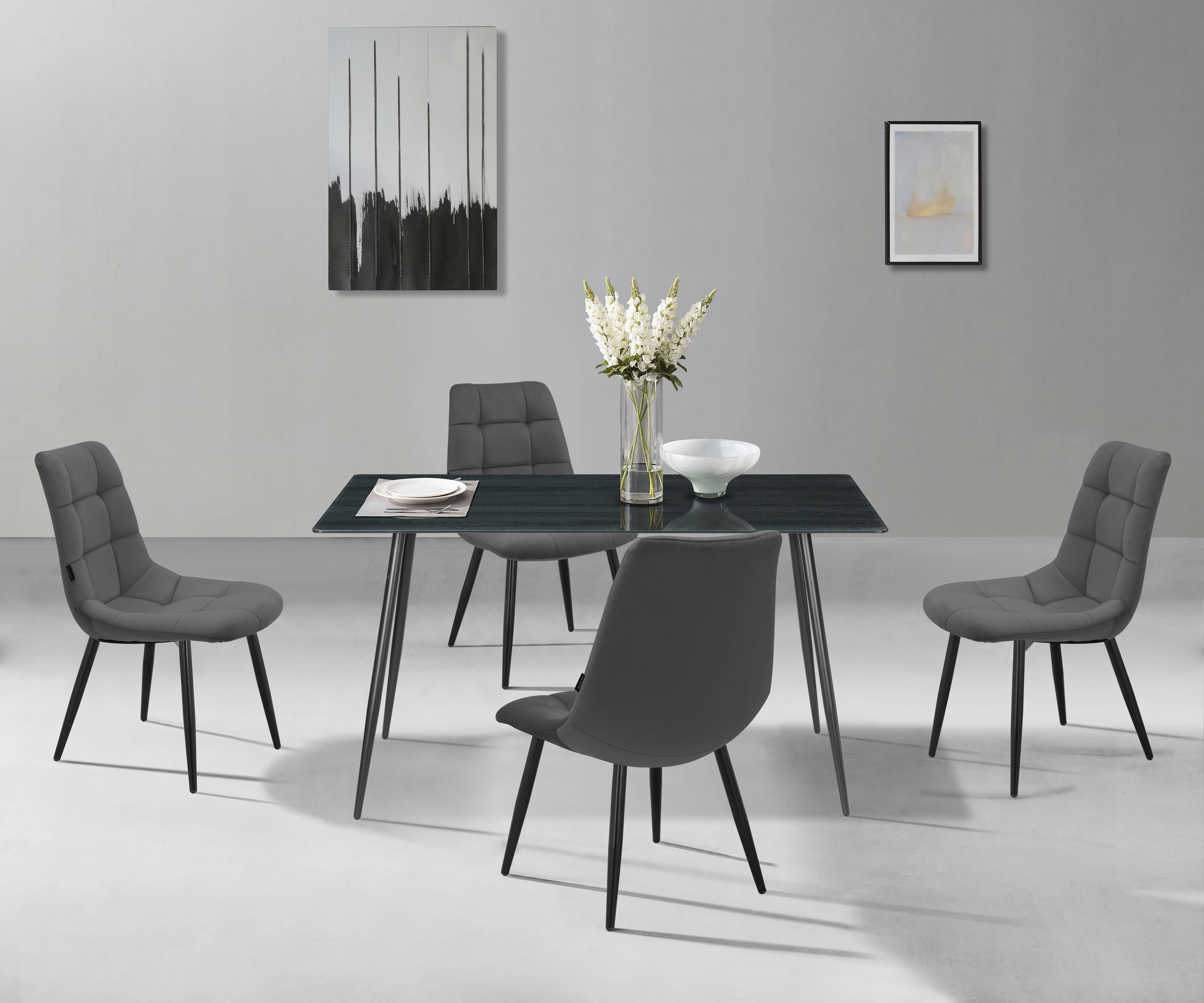 Home affaire Essgruppe "Arhus Esstisch Stühle Esszimmer Set", (Set, 5 tlg.) günstig online kaufen