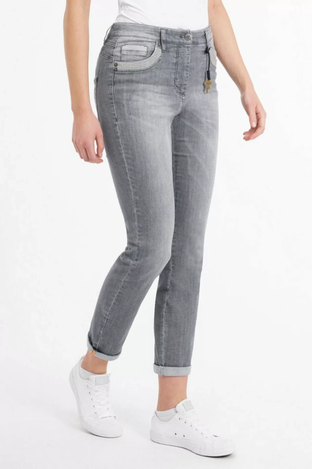 Recover Pants Slim-fit-Jeans "Luna", mit Stickerei auf den Gesäßtaschen günstig online kaufen