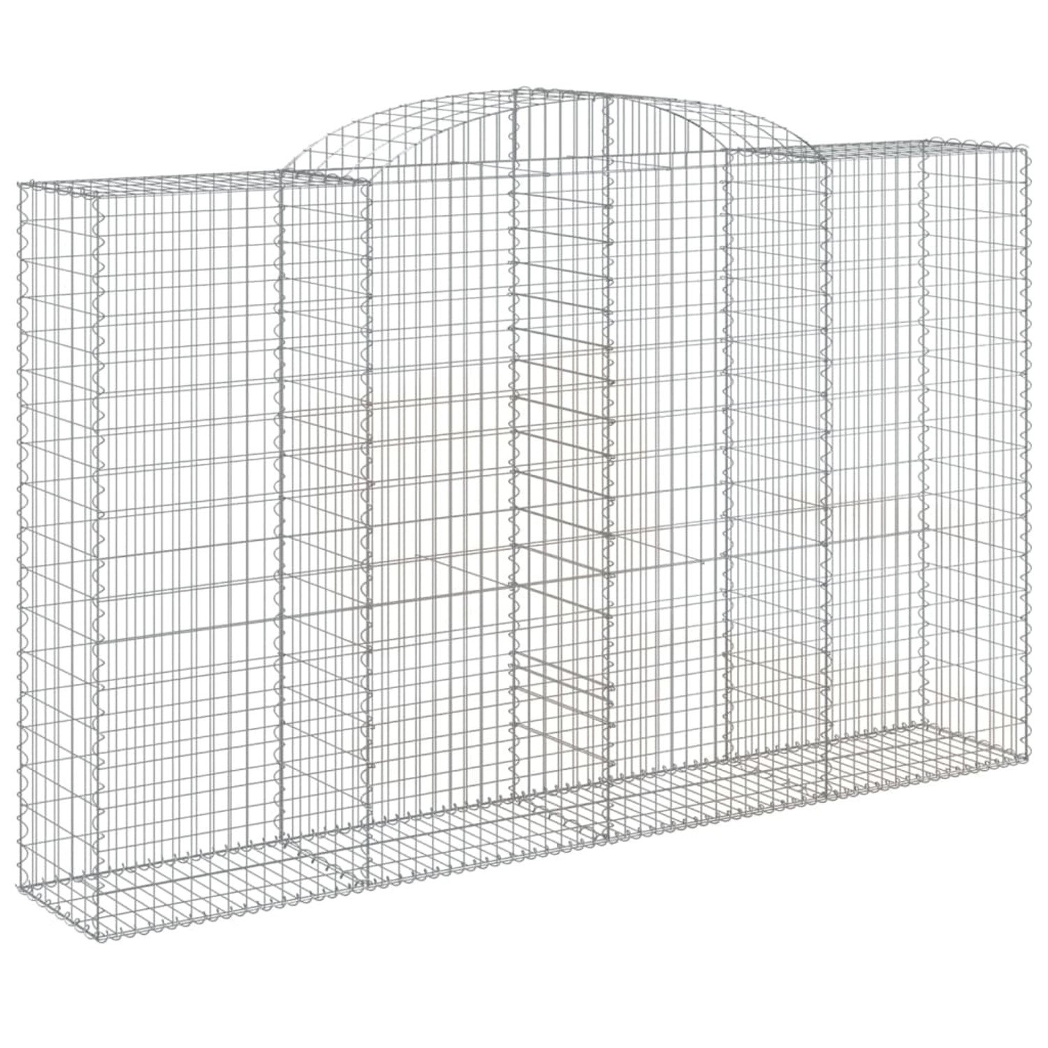 vidaXL Gabionen mit Hochbogen 4 Stk 300x50x180/200cm Eisen 1669245 günstig online kaufen