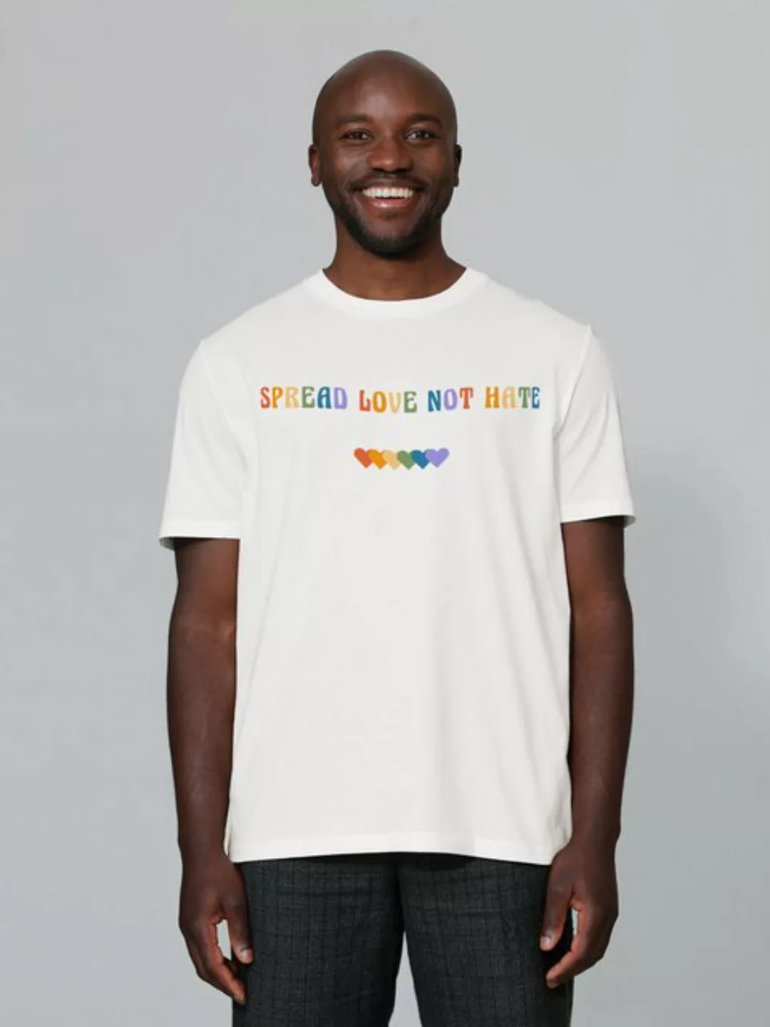 wat? Apparel Print-Shirt Spread Love not Hate (1-tlg) günstig online kaufen