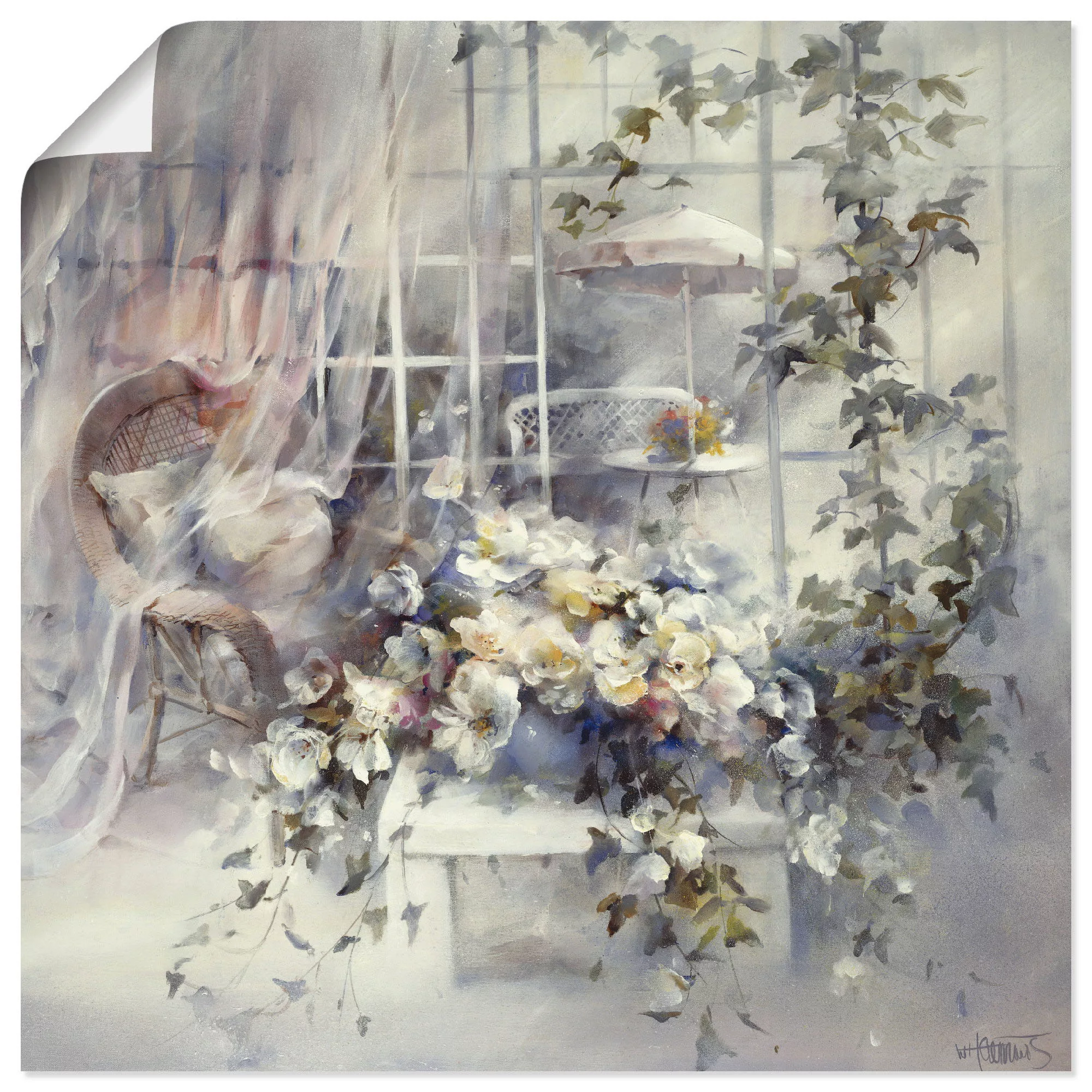 Artland Wandbild "Bezaubernde Moment", Blumen, (1 St.), als Leinwandbild, P günstig online kaufen