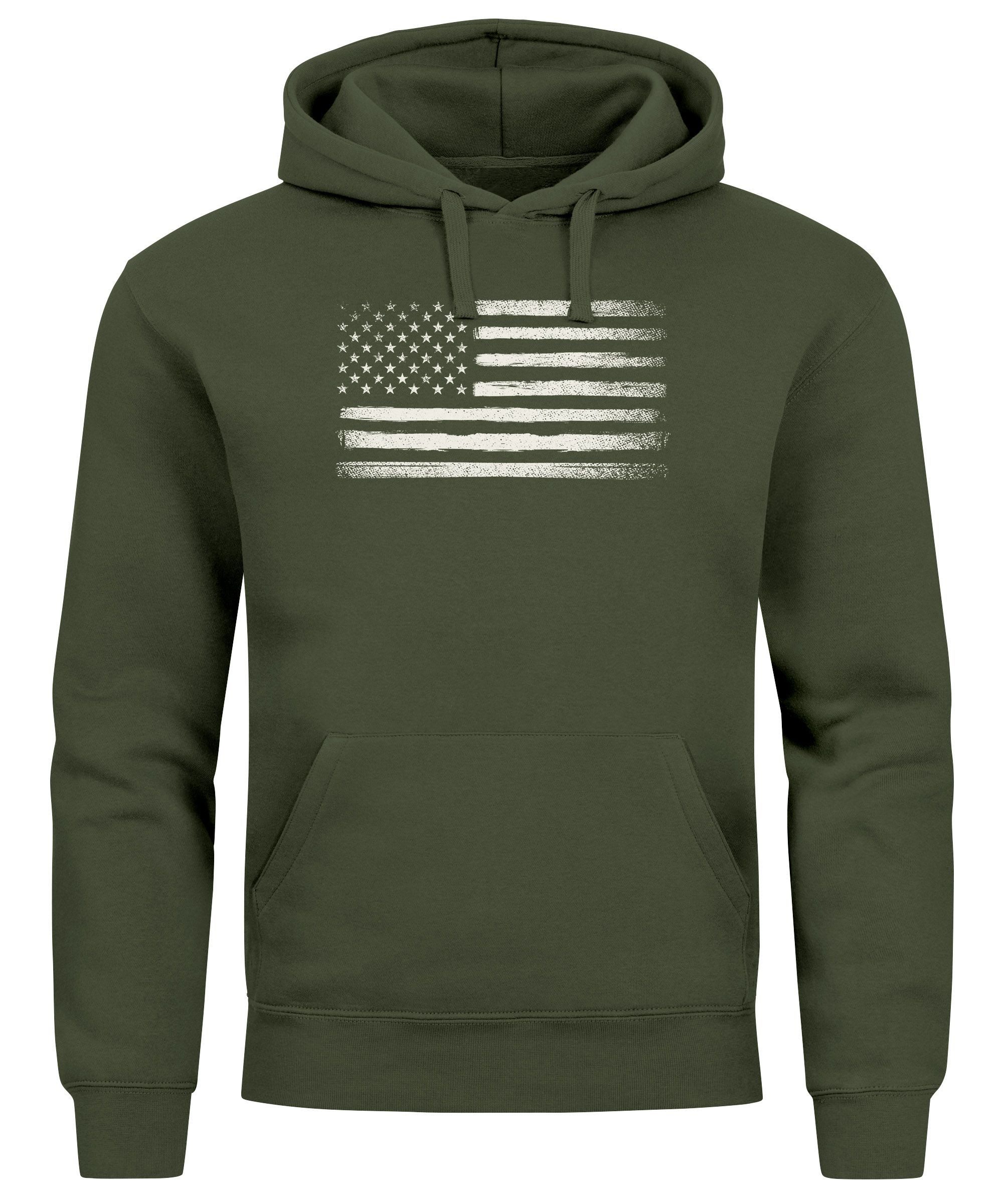 Neverless Hoodie Hoodie Herren USA Flagge günstig online kaufen