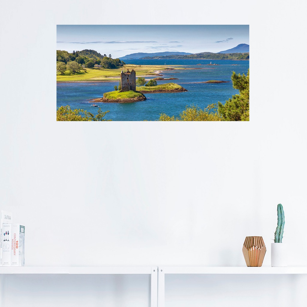 Artland Wandfolie »Castle Stalker am Loch Linnhe«, Gebäude, (1 St.), selbst günstig online kaufen