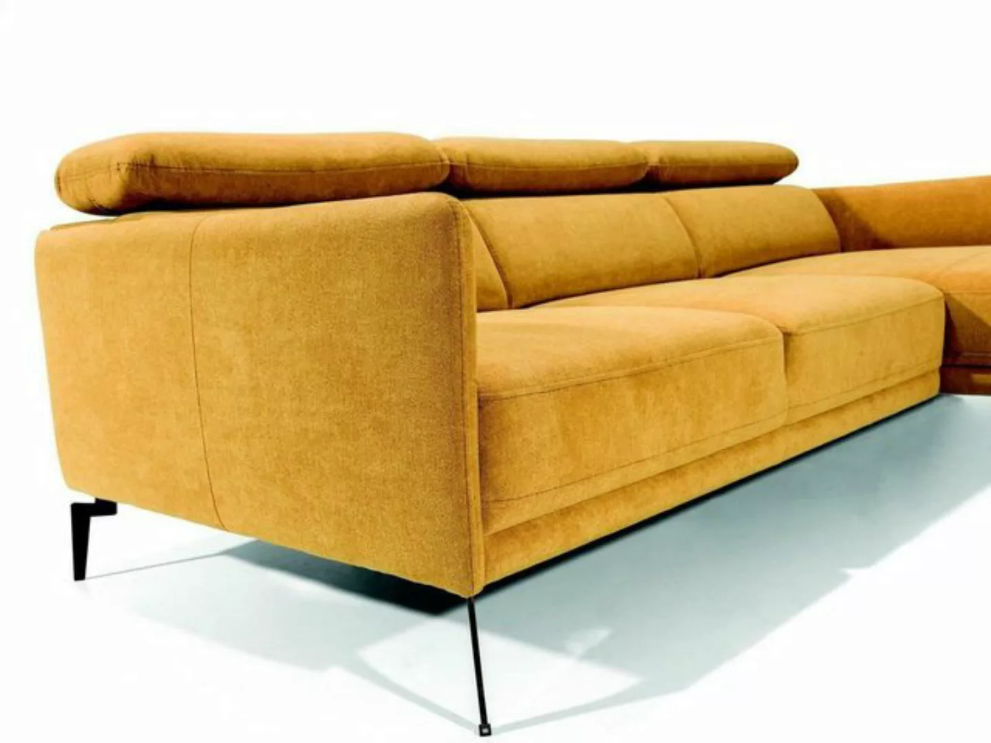 JVmoebel Ecksofa Designer Oranges Ecksofa Couch PolsterTextil Wohnzimmer Ec günstig online kaufen