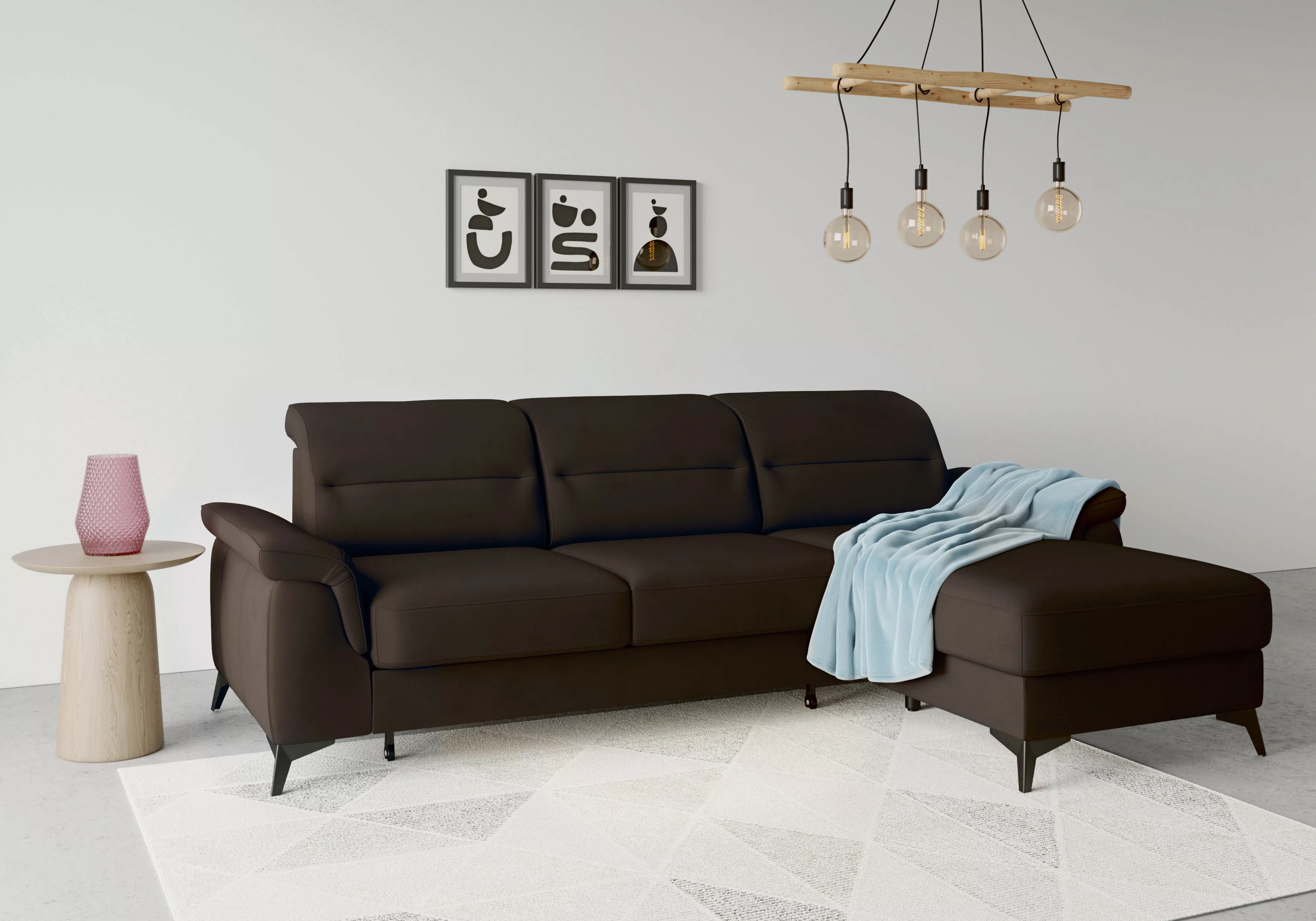 sit&more Ecksofa "Sinatra L-Form", mit Recamiere, optional mit Kopfteilvers günstig online kaufen
