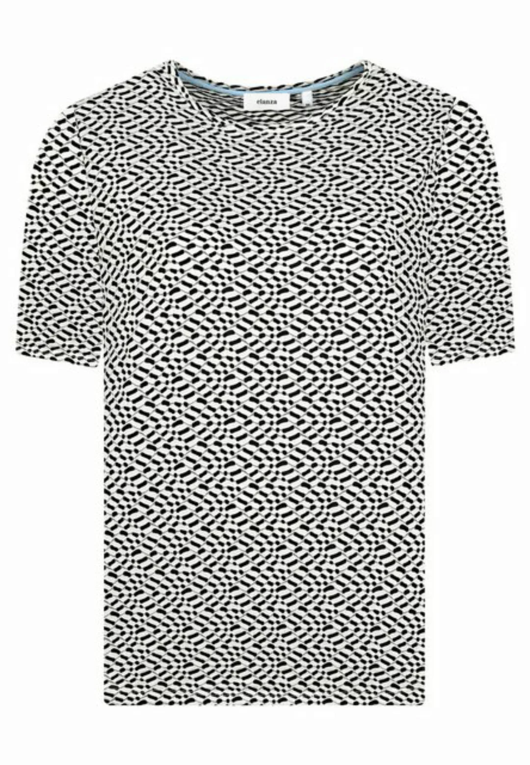 elanza T-Shirt Shirt Structure - 21/black-white (1-tlg) günstig online kaufen
