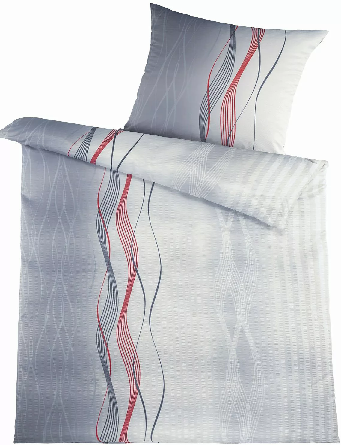 KH-Haushaltshandel Bettwäsche 2-tlg. Seersucker Bettwäsche 135x200 günstig online kaufen