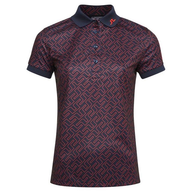 J.LINDEBERG Poloshirt J.Lindeberg Tour Tech Print Golf Polo Orange günstig online kaufen