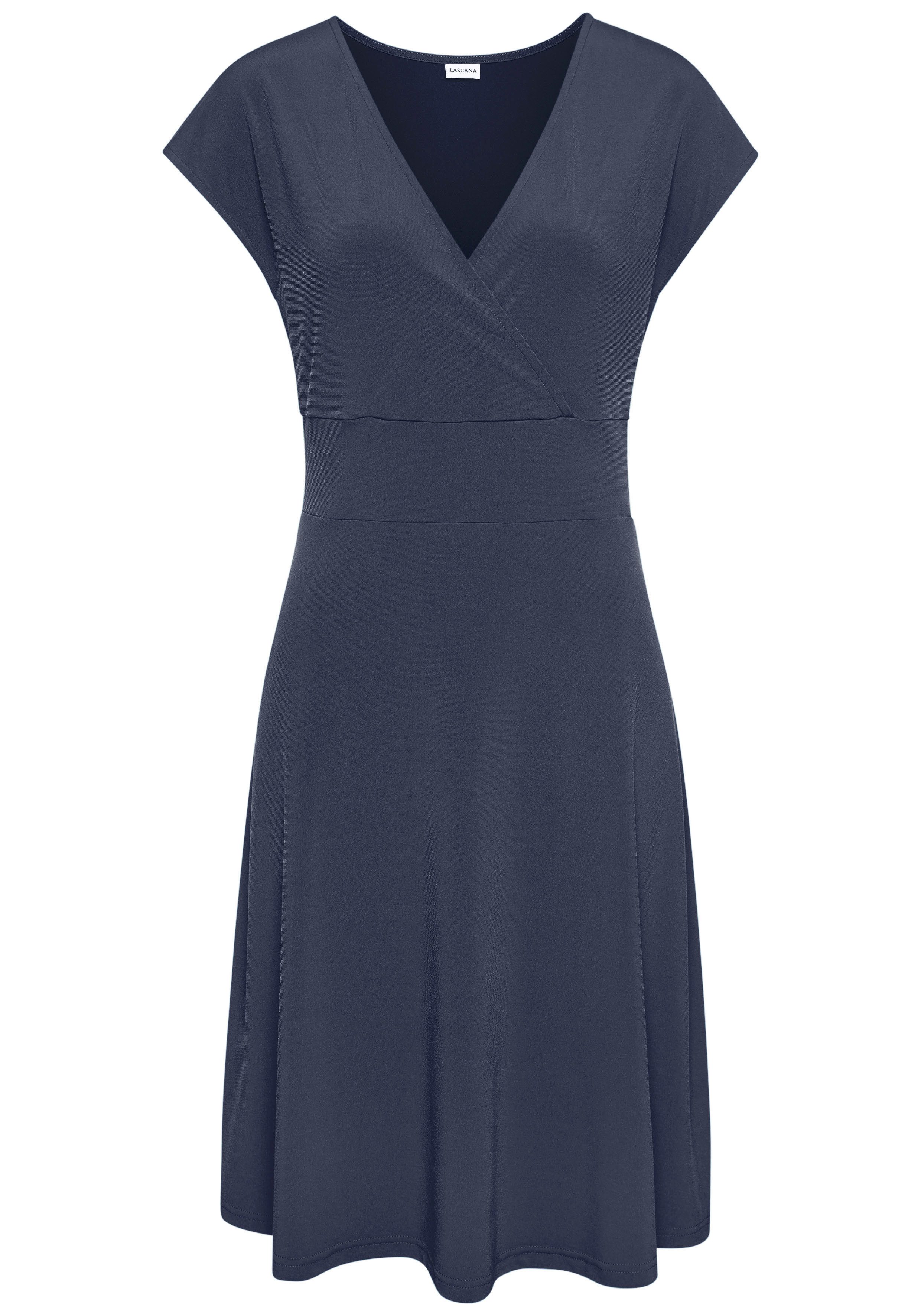 LASCANA Midikleid, aus bügelfreier Ware, elegantes Sommerkleid aus Jersey, günstig online kaufen