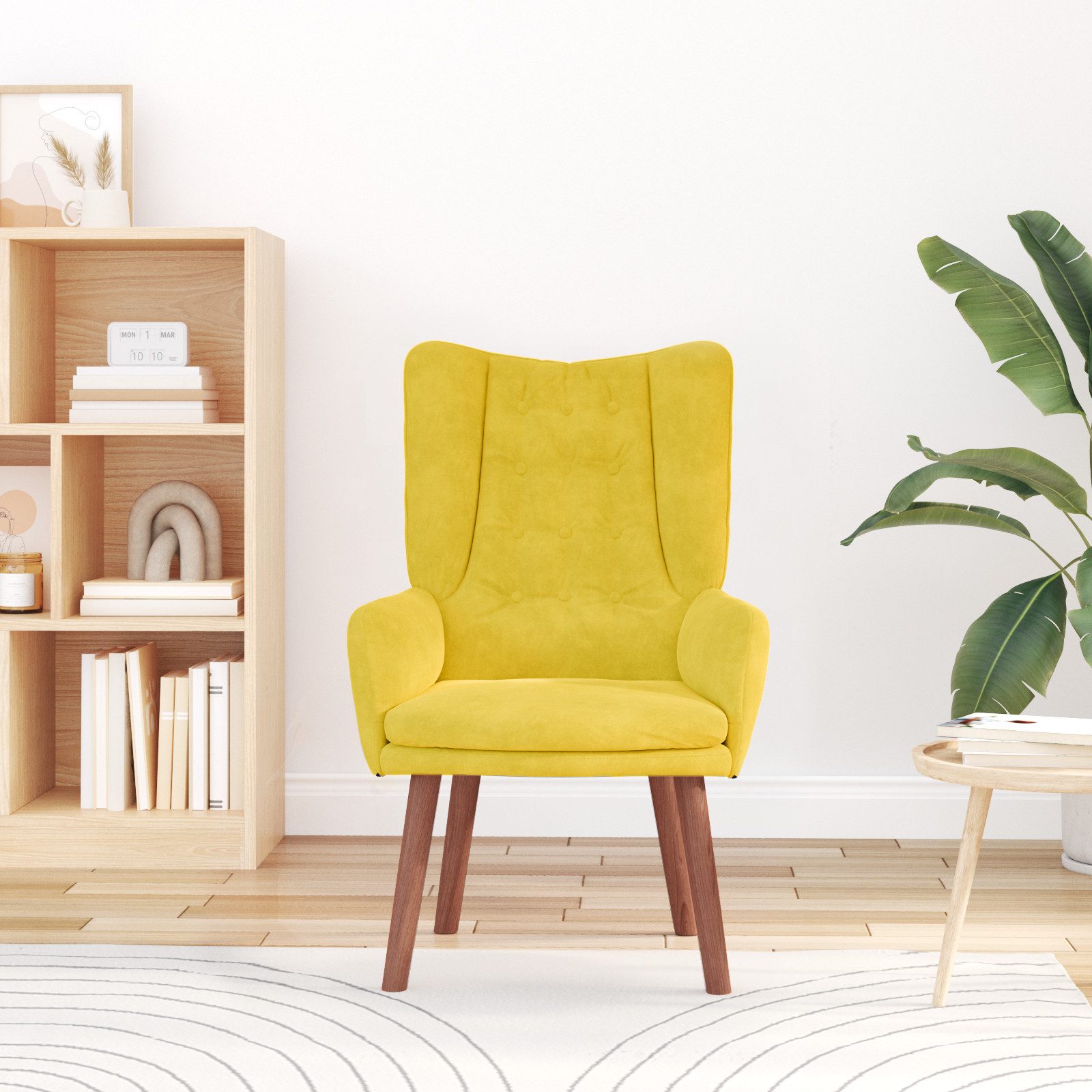 vidaXL Sessel Relaxsessel Gelb Samt (1-St) günstig online kaufen