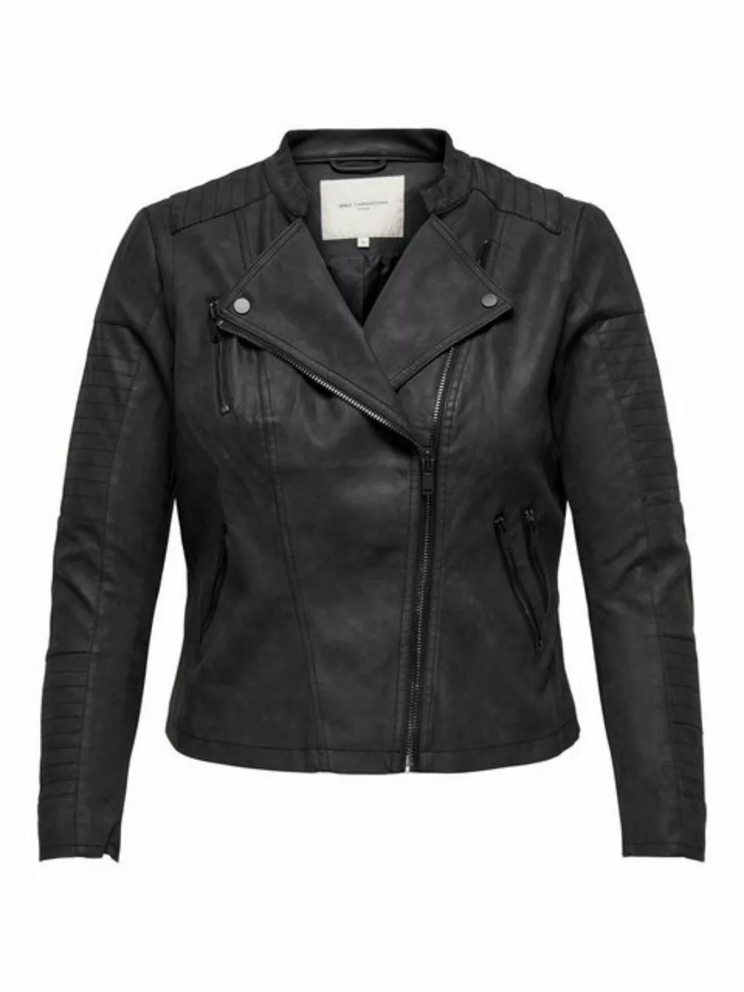 ONLY CARMAKOMA Lederimitatjacke Avana mit Biker-Details günstig online kaufen