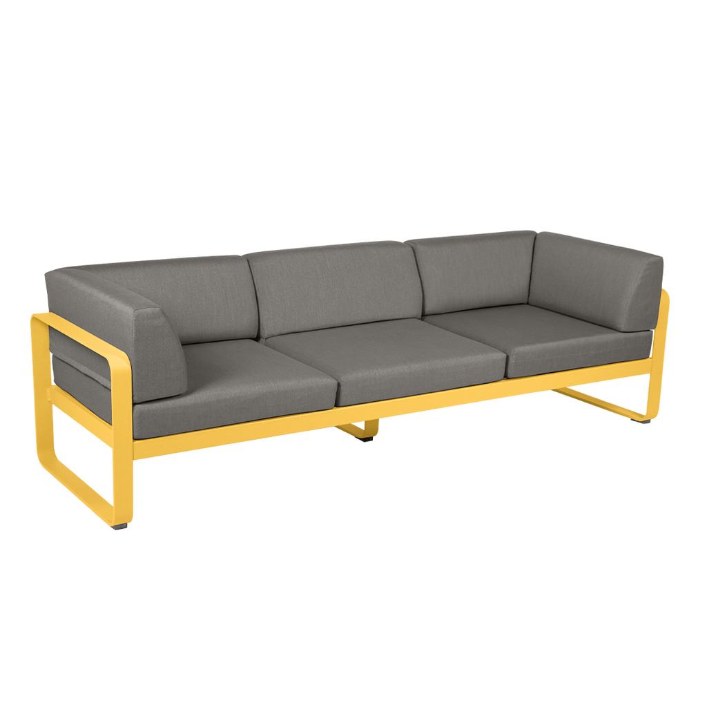 Bellevie 3-Sitzer Club Sofa Outdoor C6 Honig B8 Taupegrau günstig online kaufen