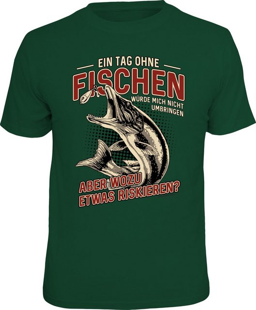 RAHMENLOS® T-Shirt für den aktiven Angler: Ein Tag ohne Fischen ... günstig online kaufen