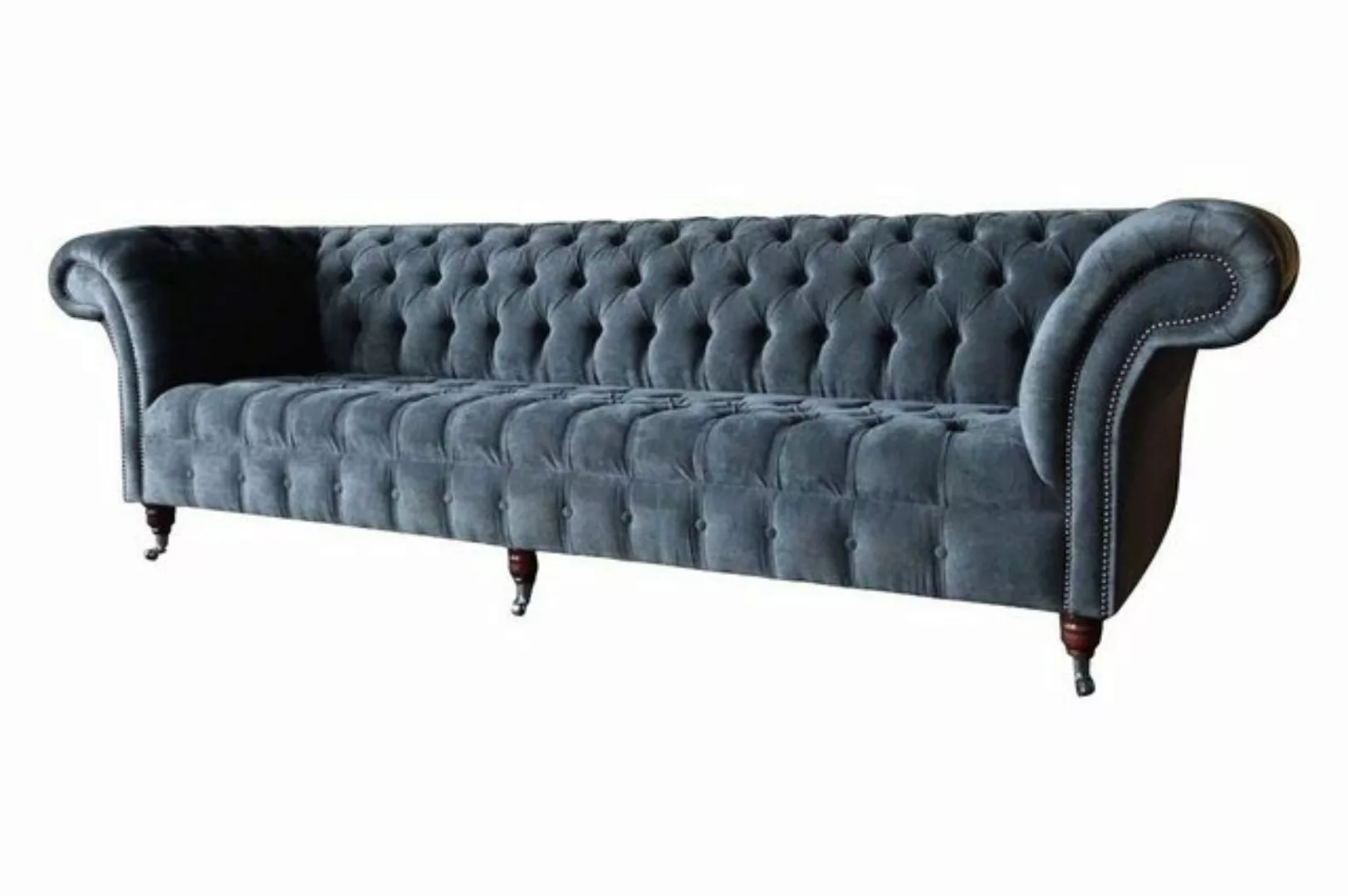 Xlmoebel Sofa Vier-Plätzen Sofa Modern Grau Design Gewebe, Hergestellt in E günstig online kaufen