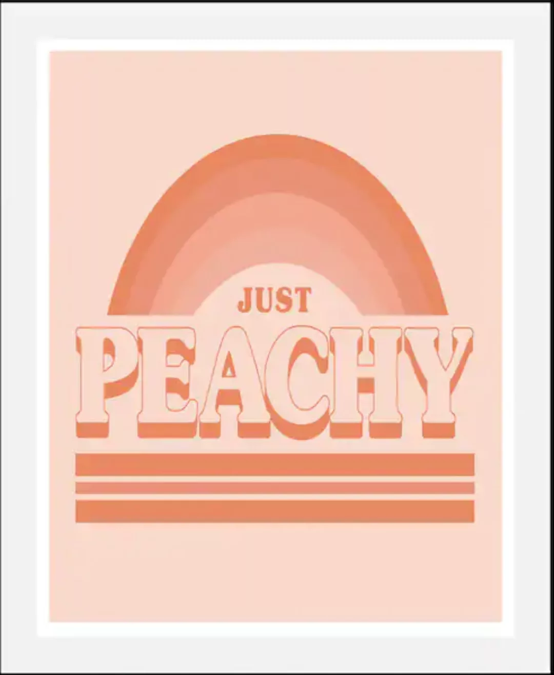 queence Bild »Just Peachy«, Schriftzüge, (1 St.) günstig online kaufen