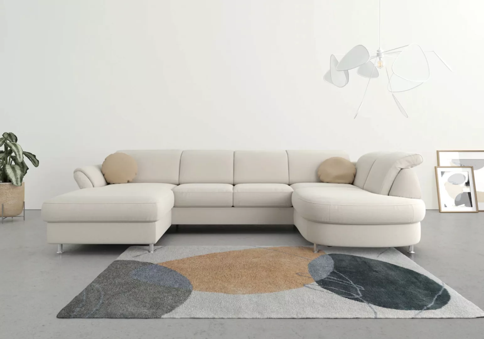 sit&more Wohnlandschaft Apulia U-Form, wahlweise Bettfunktion, Bettkasten u günstig online kaufen